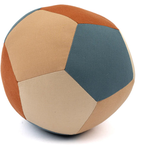 Stoffen bal blauw mix - baby speelgoed