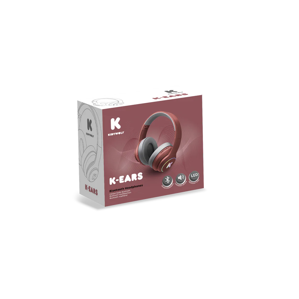 K-EARS - Bluetooth hoofdtelefoon – rood