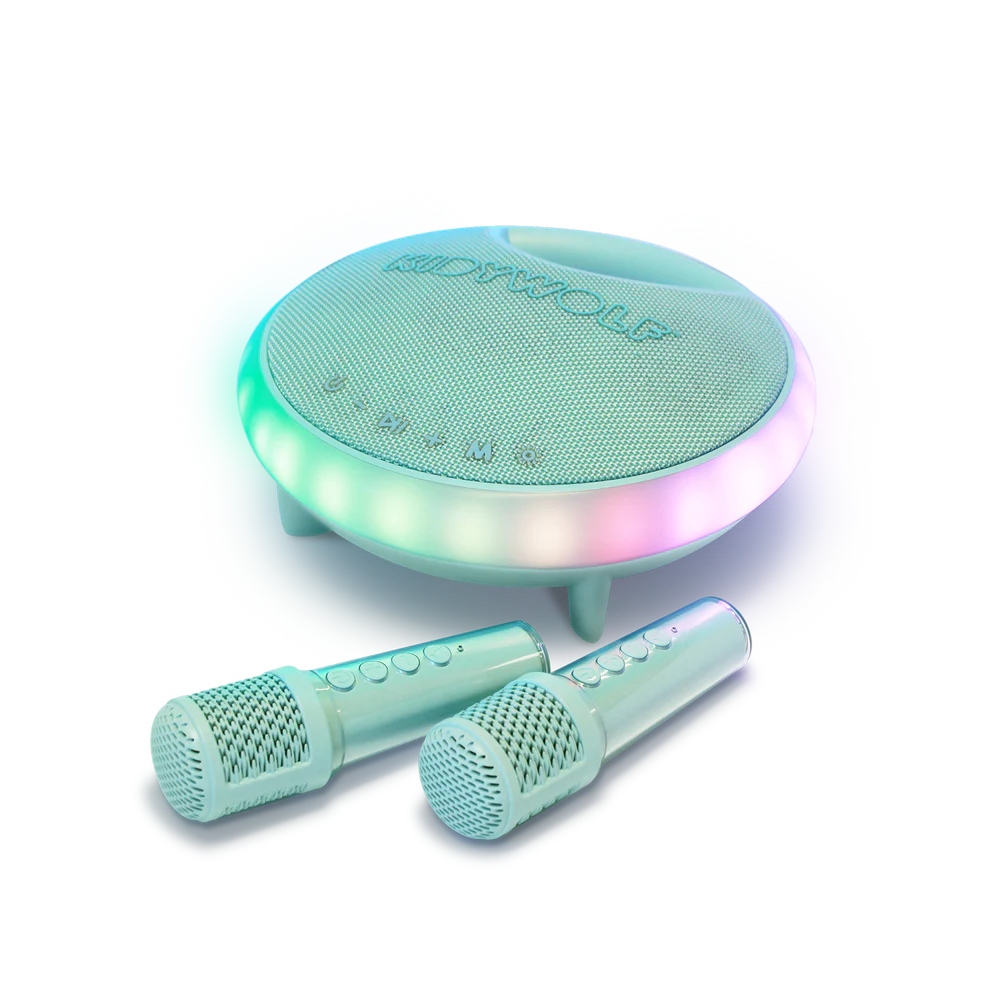 KIDYKARAOKE - Draagbare karaokespeaker – grijs