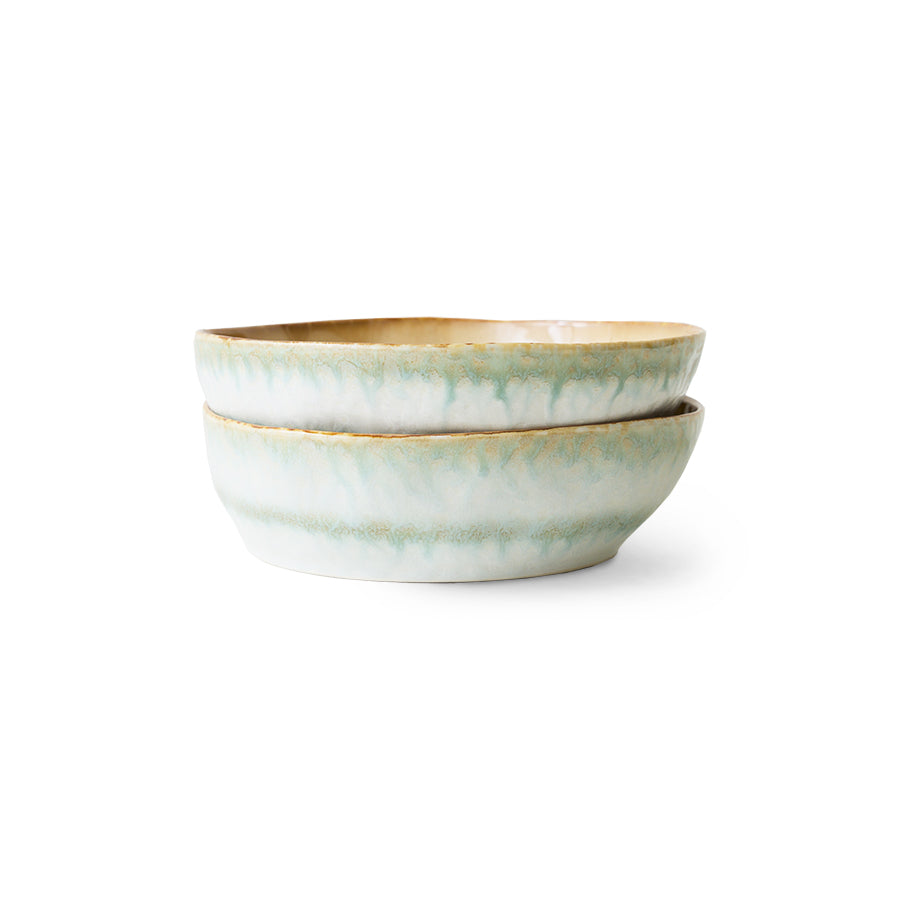 70s ceramics: pasta bowl (per stuk)