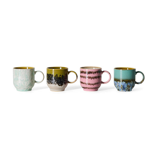 70s ceramics: café mug, calming (per stuk)