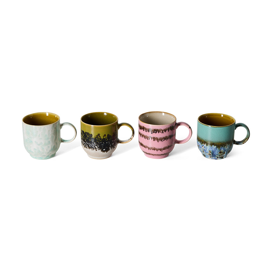 70s ceramics: café mug, calming (per stuk)