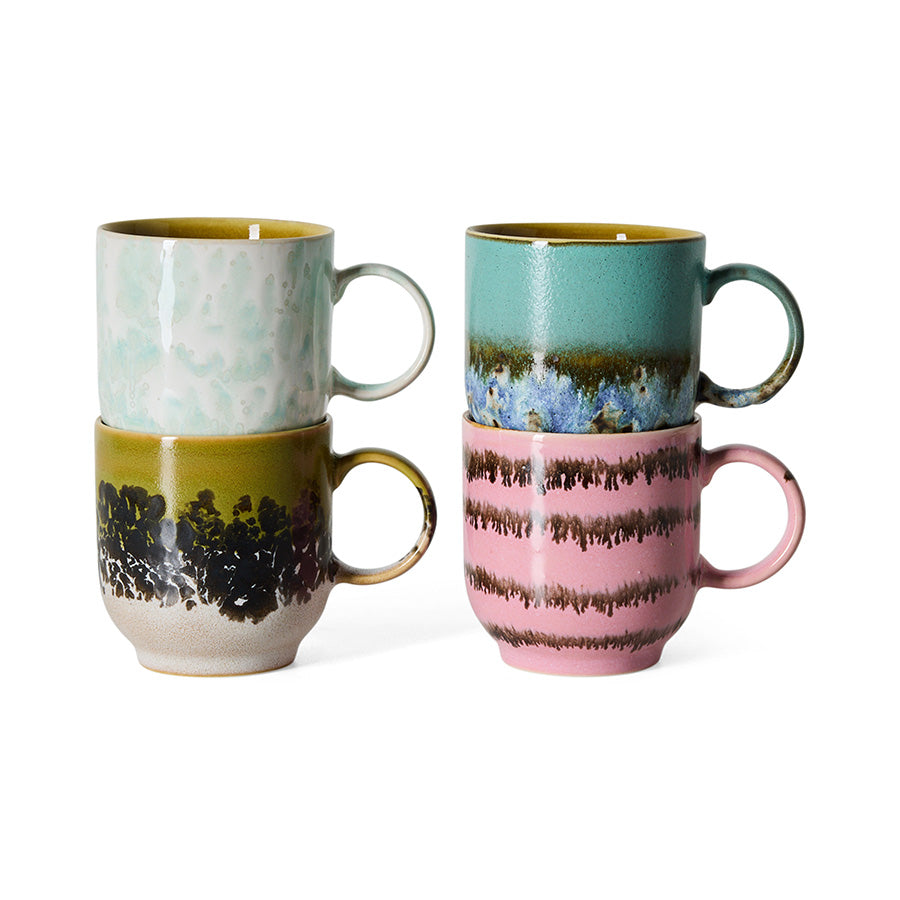 70s ceramics: café mug, calming (per stuk)