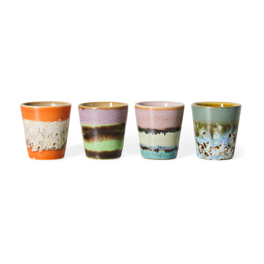 70s ceramics: ristretto mug, nostalgia (per stuk)