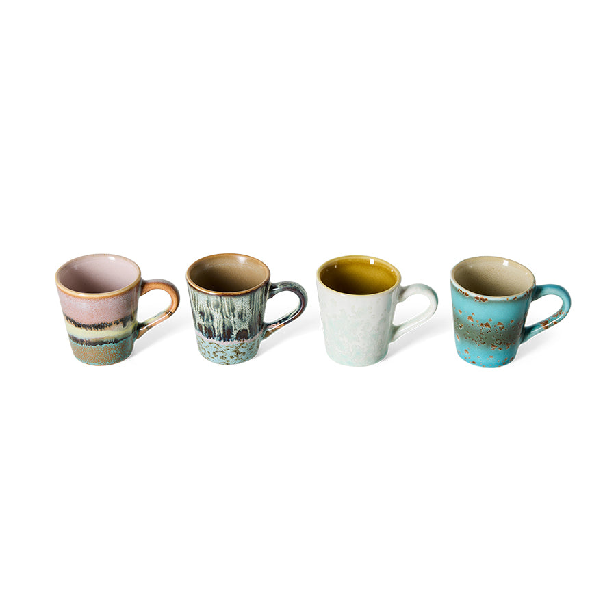 70s ceramics: espresso mug, softness (per stuk)