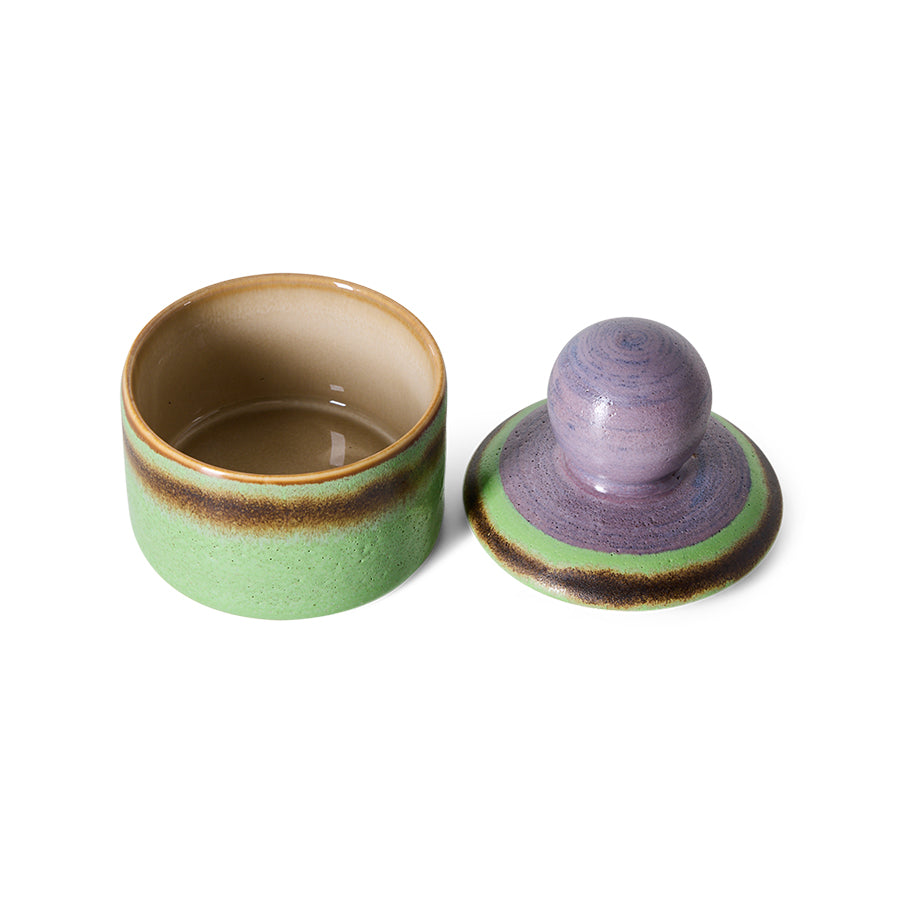 70s ceramics: XS storage jar