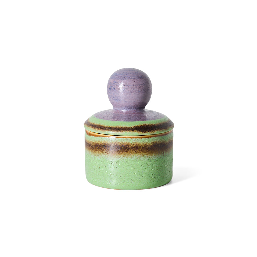 70s ceramics: XS storage jar