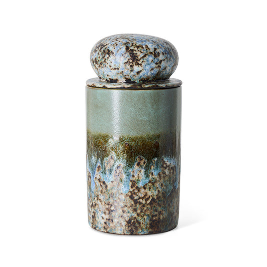 70s ceramics: storage jar, agave