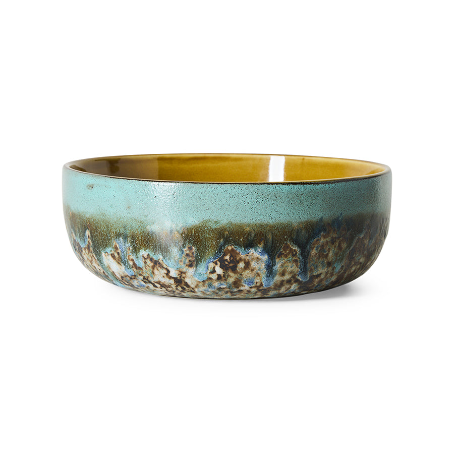 70s ceramics: salad bowl, agave