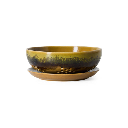 70s ceramics: berry bowl, truffle
