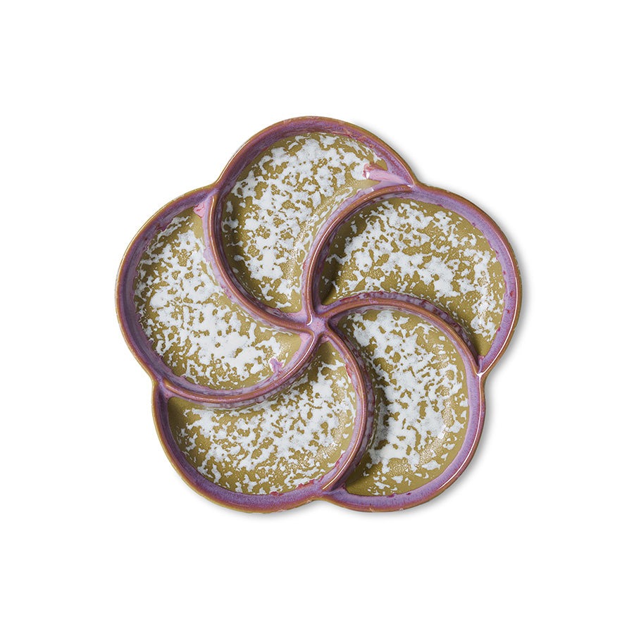 70s ceramics: snack tray