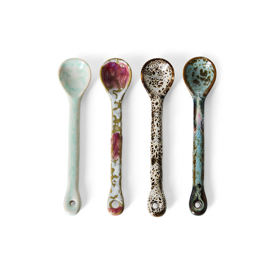 70s ceramics: spoons M, marine (set of 4)