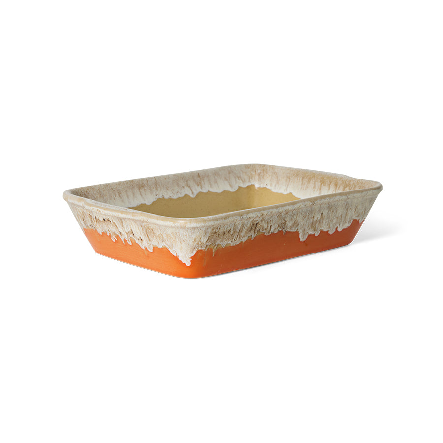 70s ceramics: oven dish small, fierce