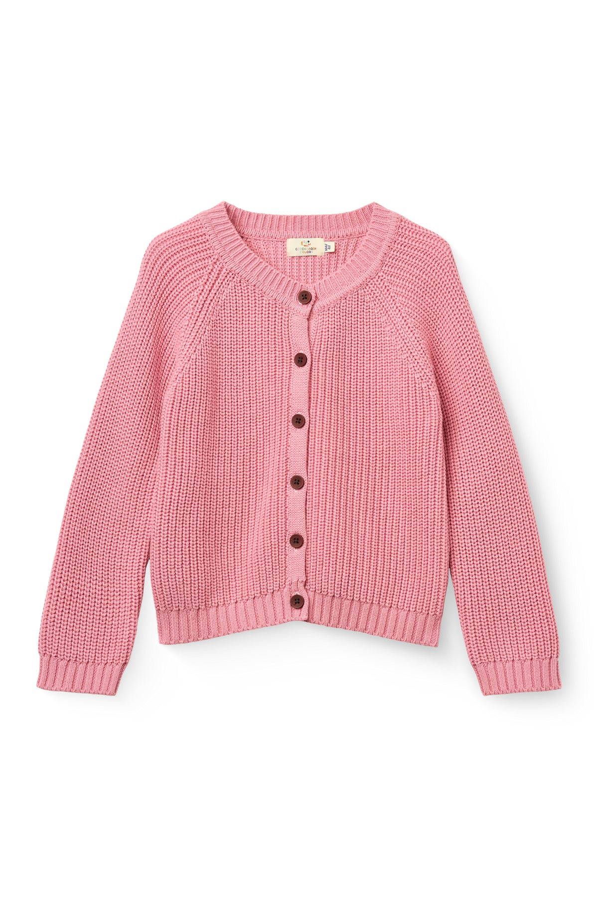 Gebreid Klassiek Ribvest Blossom Pink