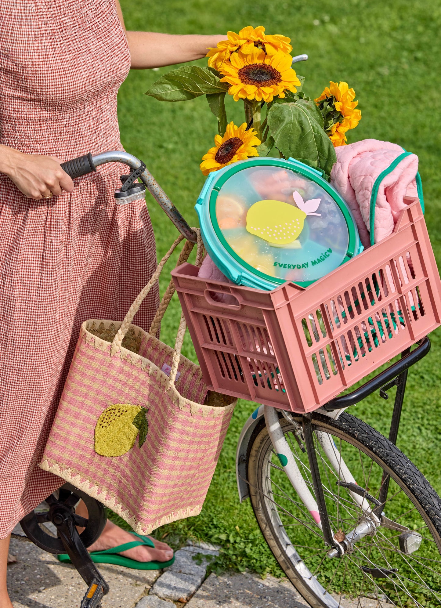 Dienblad met Handvat – Mint Lemon Print