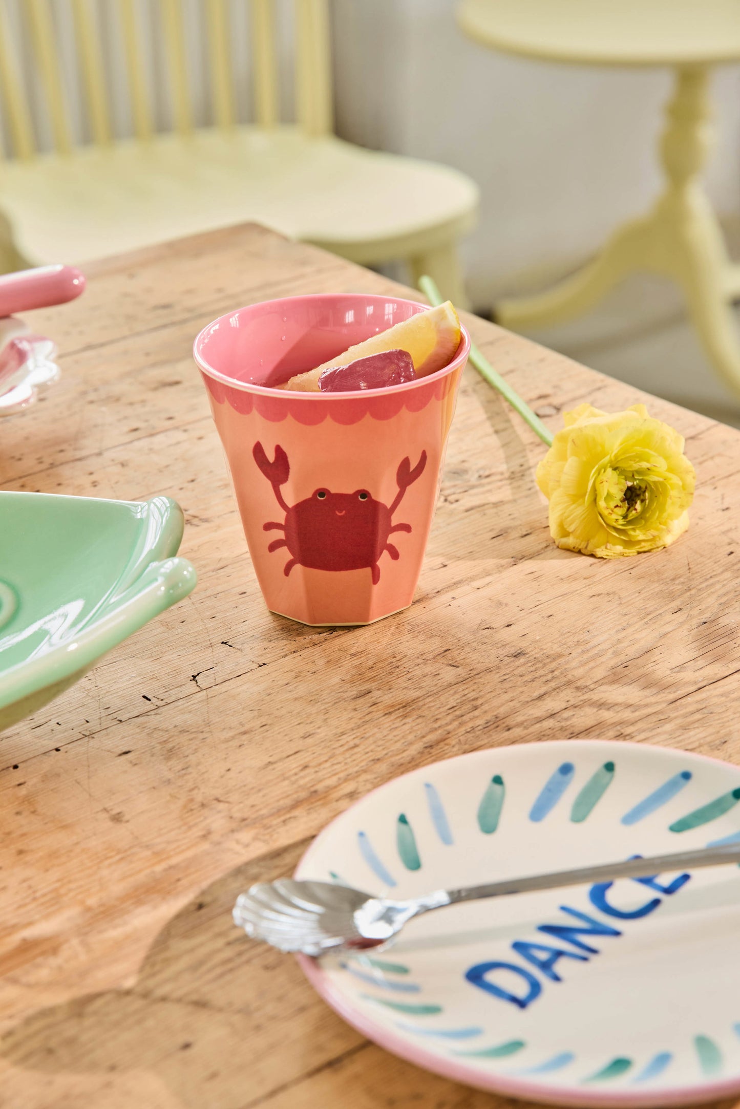 Melamine Beker – Crab Print – 250 ml