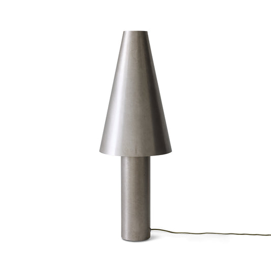 Metal cone table lamp