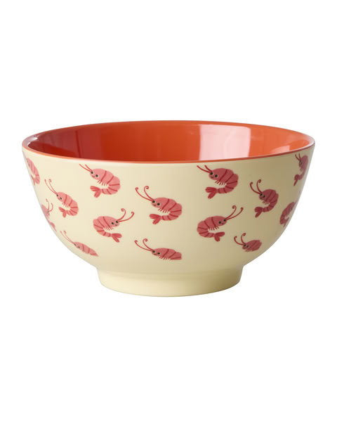 Melamine Kom – Shrimp Print – 700 ml