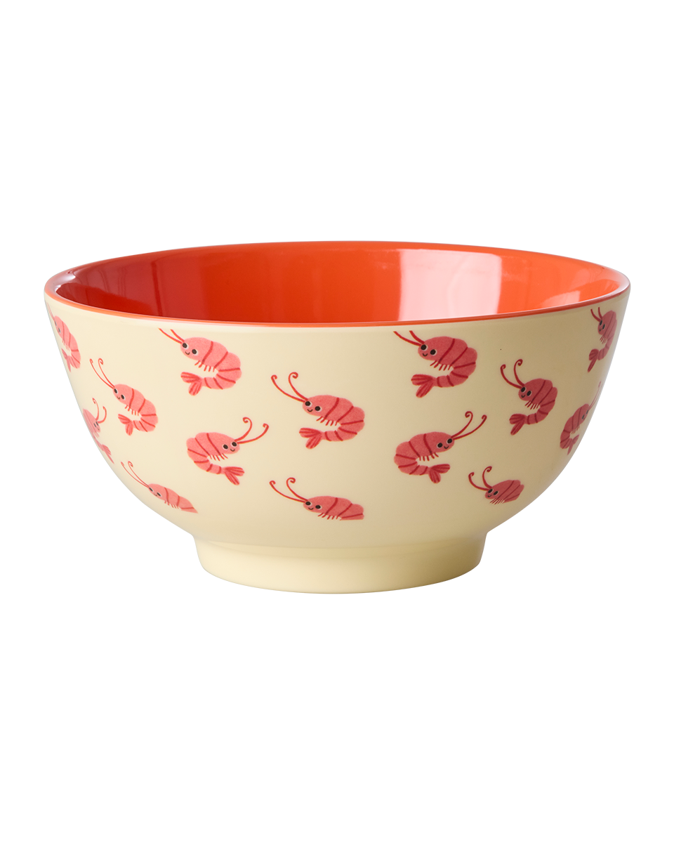 Melamine Kom – Shrimp Print – 700 ml