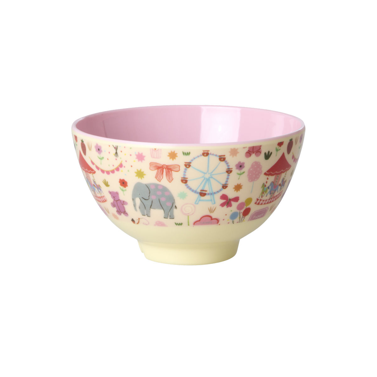 Melamine Kom – Pink Fun Fair – Klein 300 ml