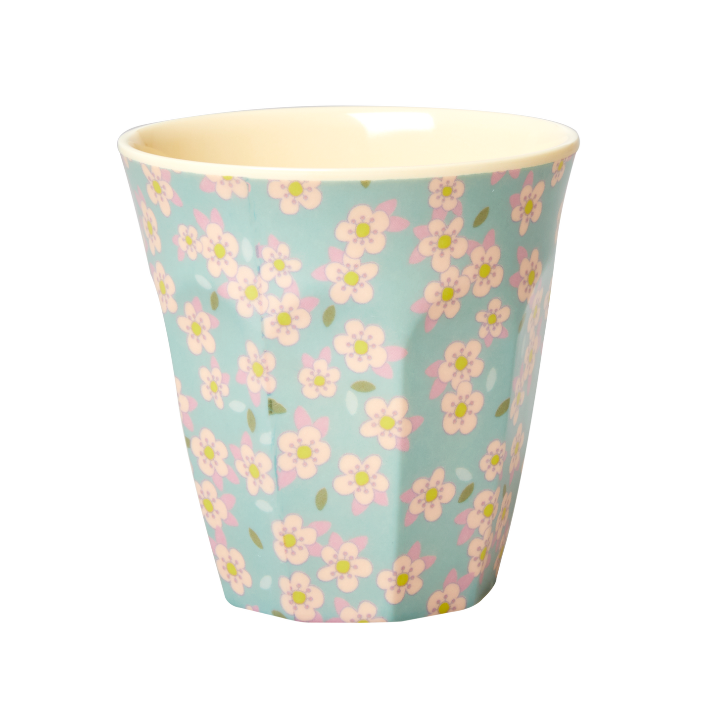 Melamine Beker met bloemenprint in 3 kleuren