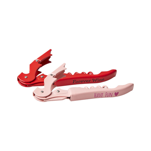 Metalen Kurkentrekker Roze/Rood