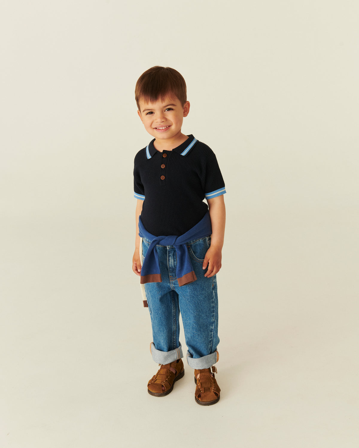 Organic Junior Jeans Regular Fit - Grijs en Blauw