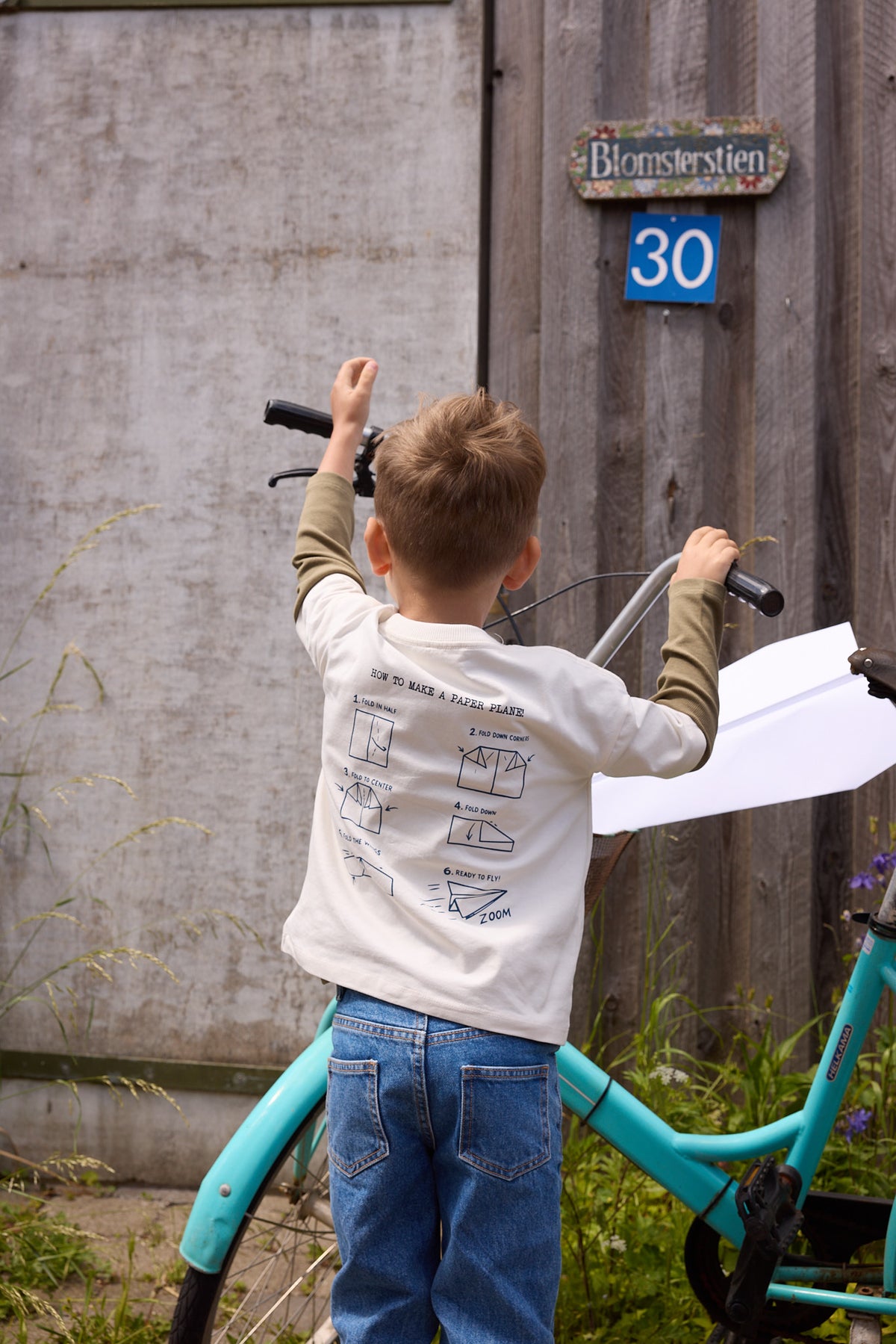 Organic Junior Jeans Regular Fit - Grijs en Blauw