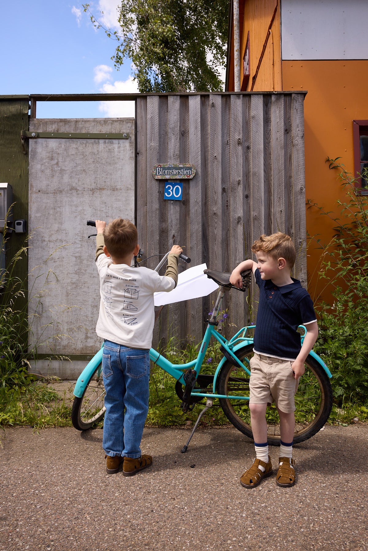 Organic Junior Jeans Regular Fit - Grijs en Blauw