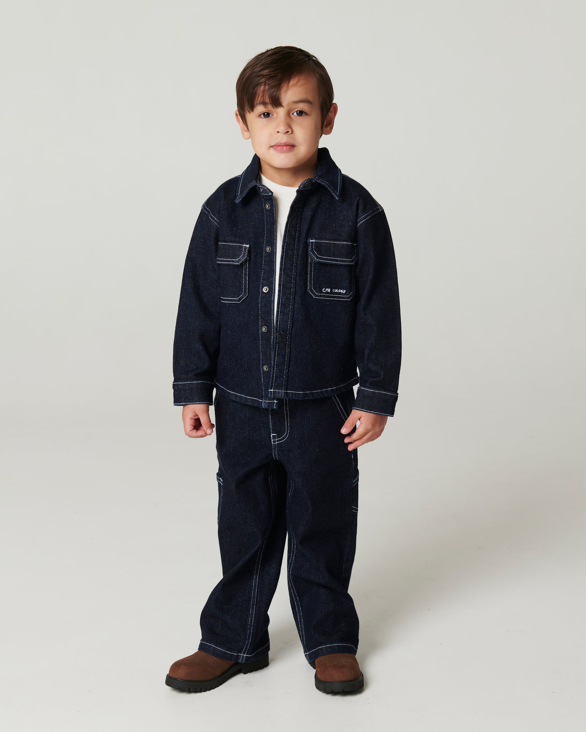 Organic Denim Overhemd Regular Fit Raw Denim