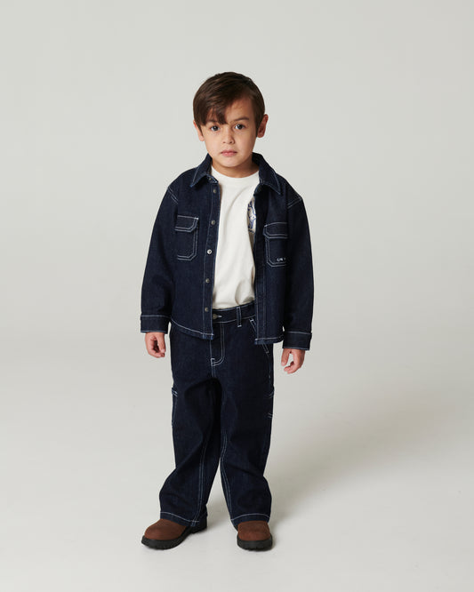 Organic Denim Overhemd Regular Fit Raw Denim