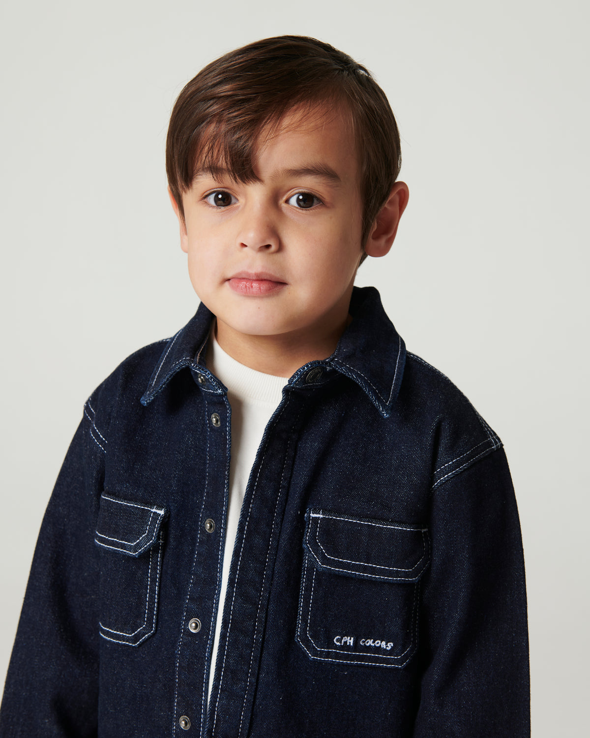 Organic Denim Overhemd Regular Fit Raw Denim