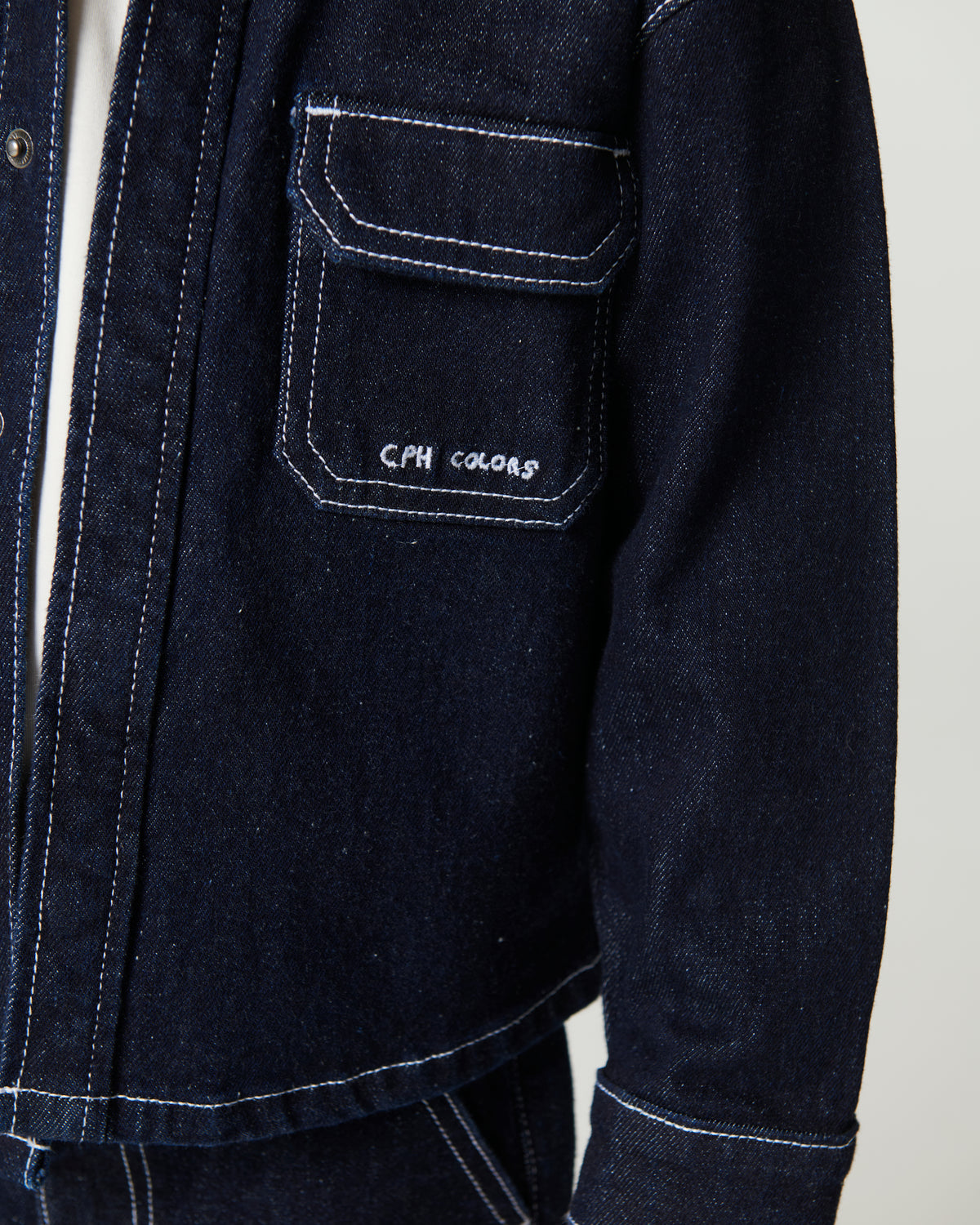 Organic Denim Overhemd Regular Fit Raw Denim