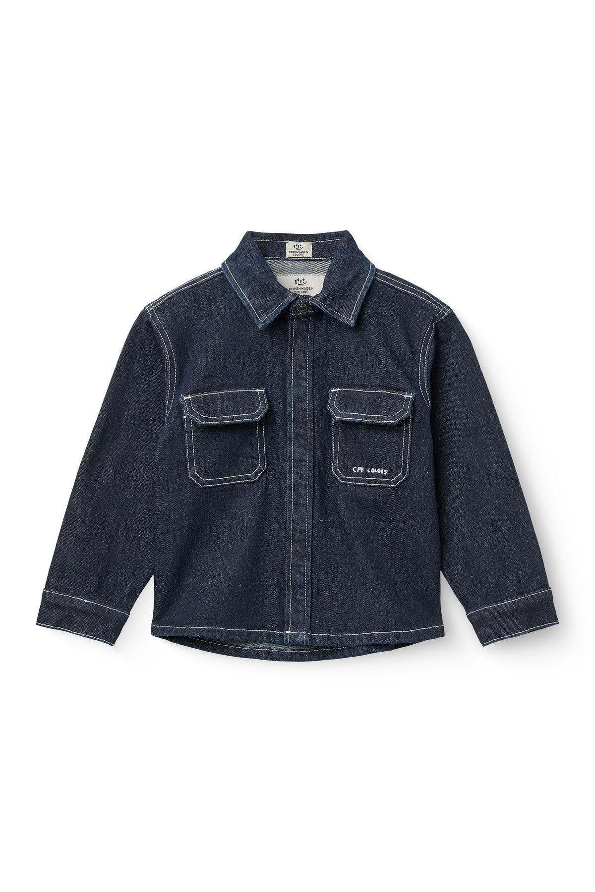 Organic Denim Overhemd Regular Fit Raw Denim