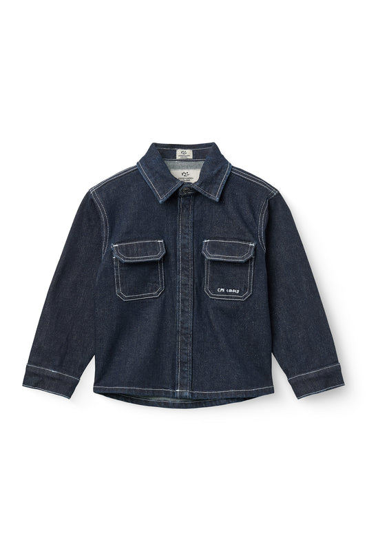 Organic Denim Overhemd Regular Fit Raw Denim