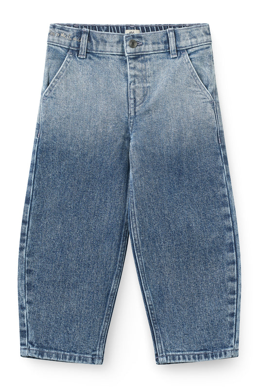 Organic Balloon Jeans met Hartjes op Achterzakken