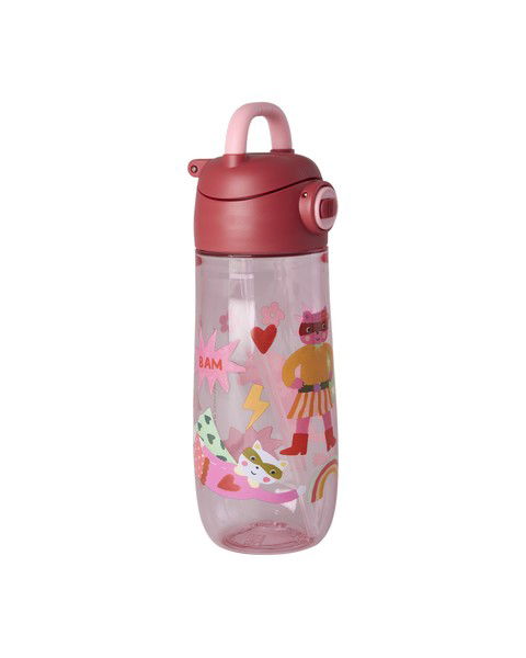 Plastic Kids Drinking Bottle with Hero Print