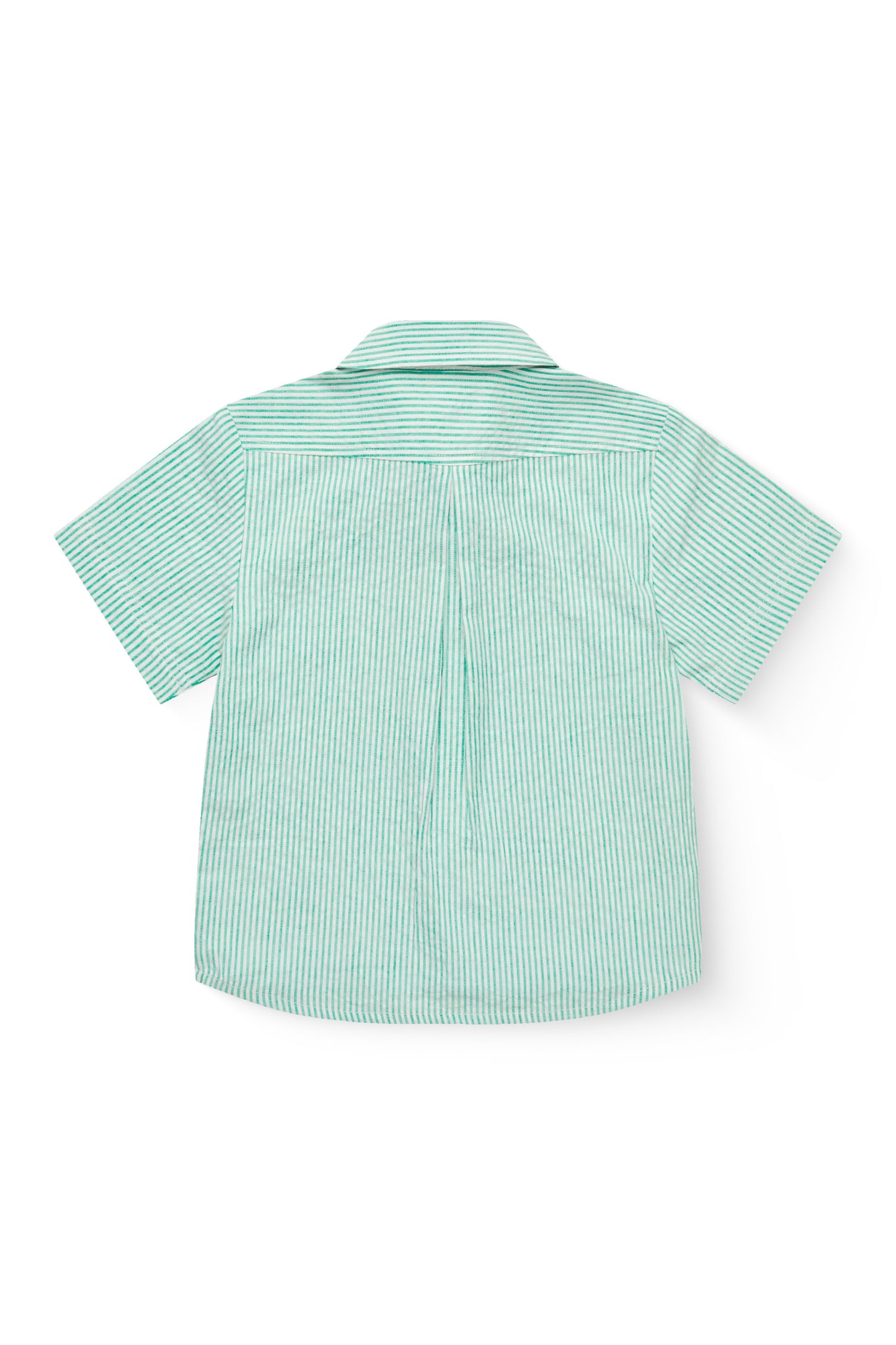 Seersucker Korte Mouw Shirt