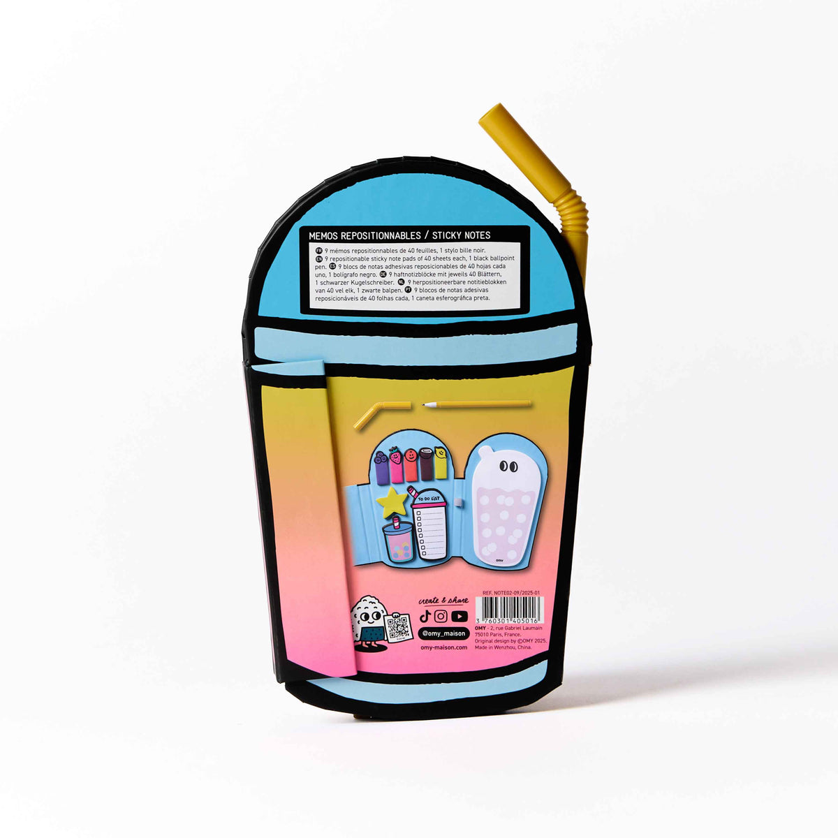 OMY Sticky notes – Bubble Tea