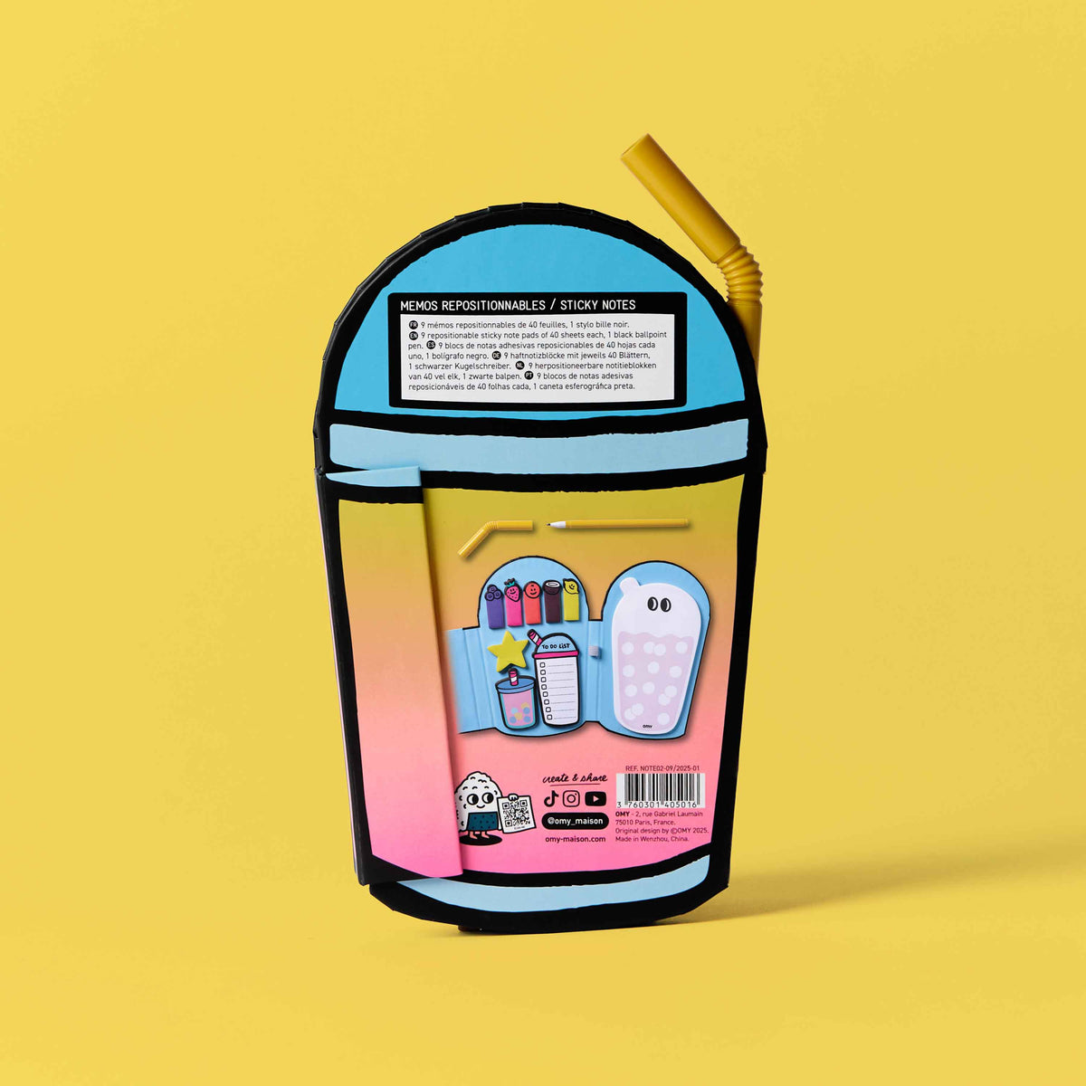 OMY Sticky notes – Bubble Tea