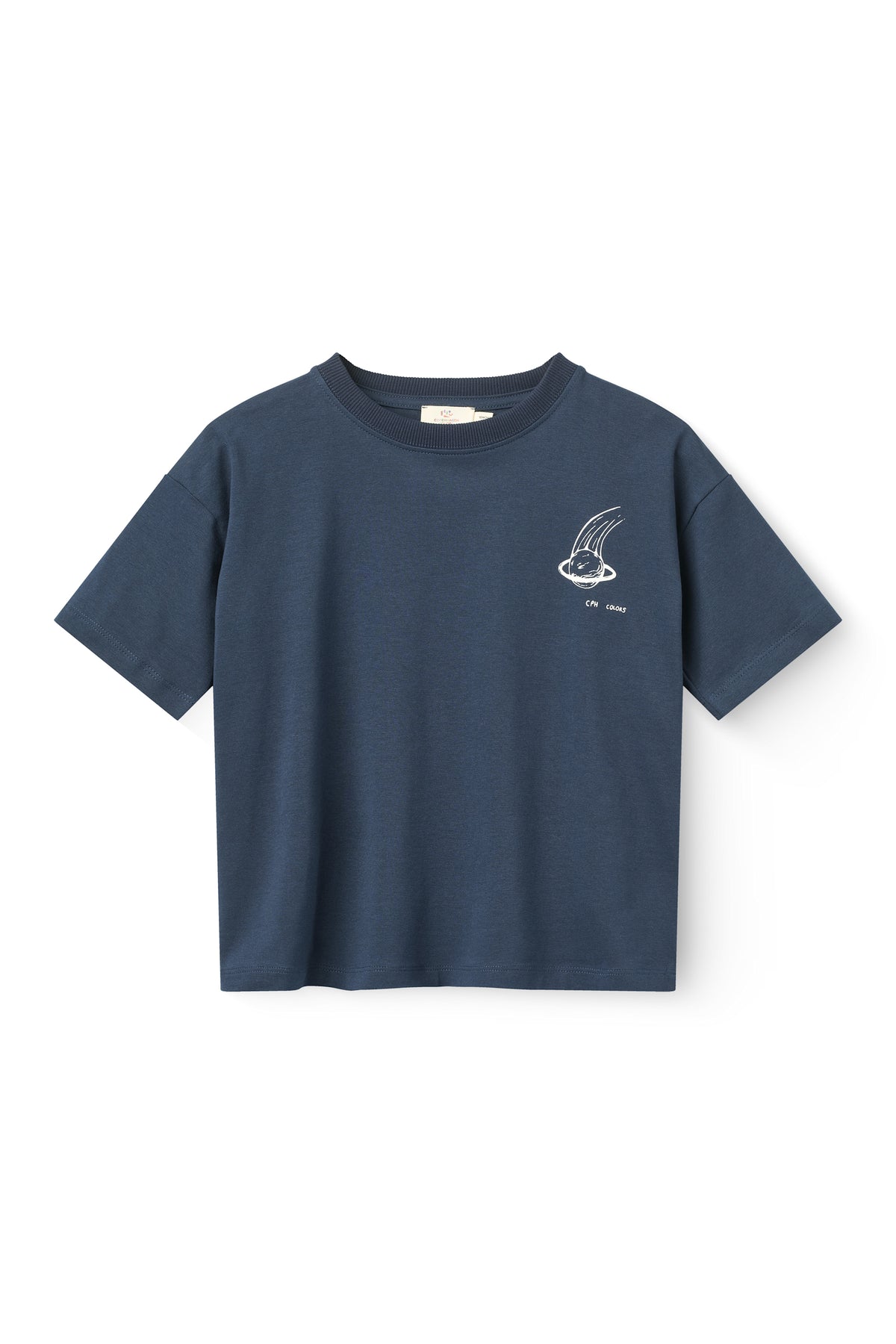 T-shirt met Print Navy