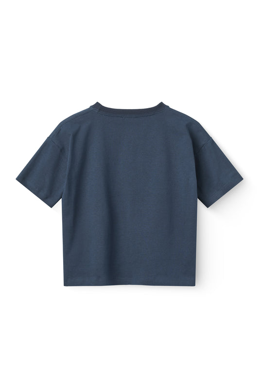 T-shirt met Print Navy