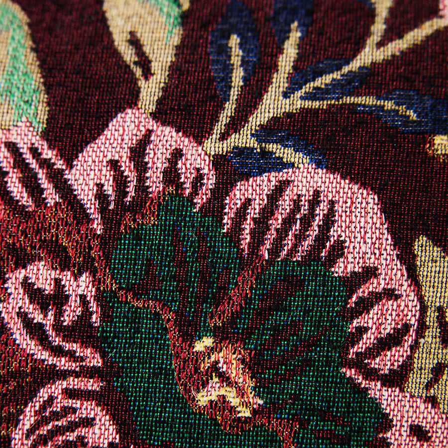 Woven cushion, night flower (60x35cm)
