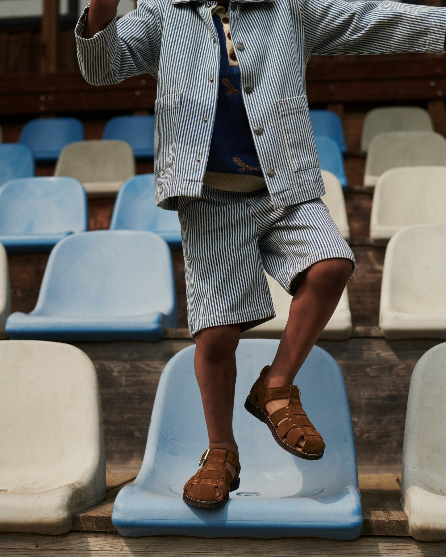 Y/D Gestreepte Twill Shorts