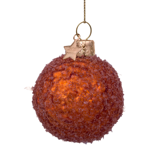 Vondels Kerstbal Bitterbal – Glas – 4 cm