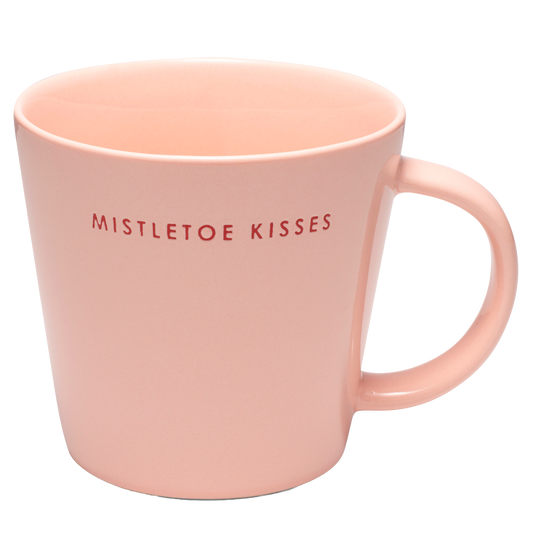 Vondels XL Mok Mistletoe Kisses – Roze – 500 ml