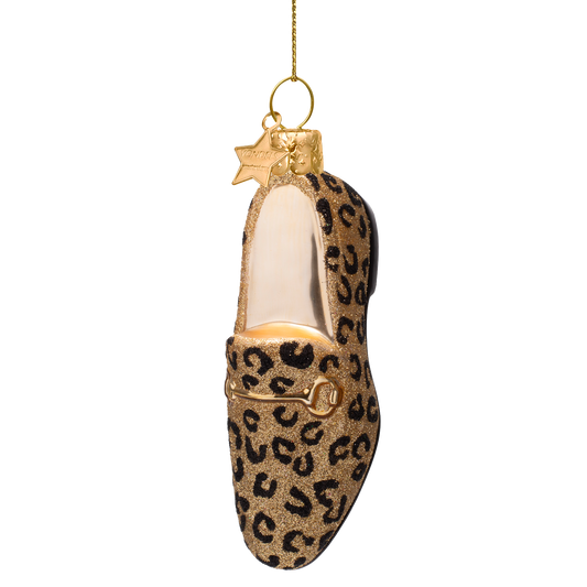 Vondels Kerstbal Panter Loafer – Goud – Glas – 12 cm