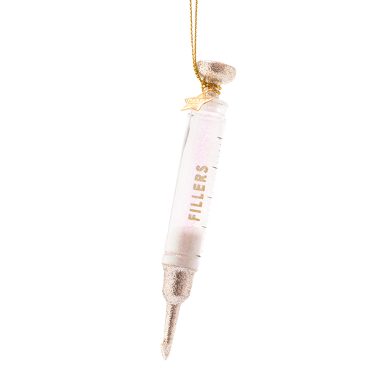 Vondels Kerstbal Fillerspuitje – Glas – 12 cm