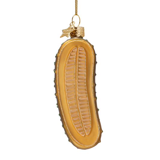Vondels Kerstbal Augurk – Glas – 10,5 cm