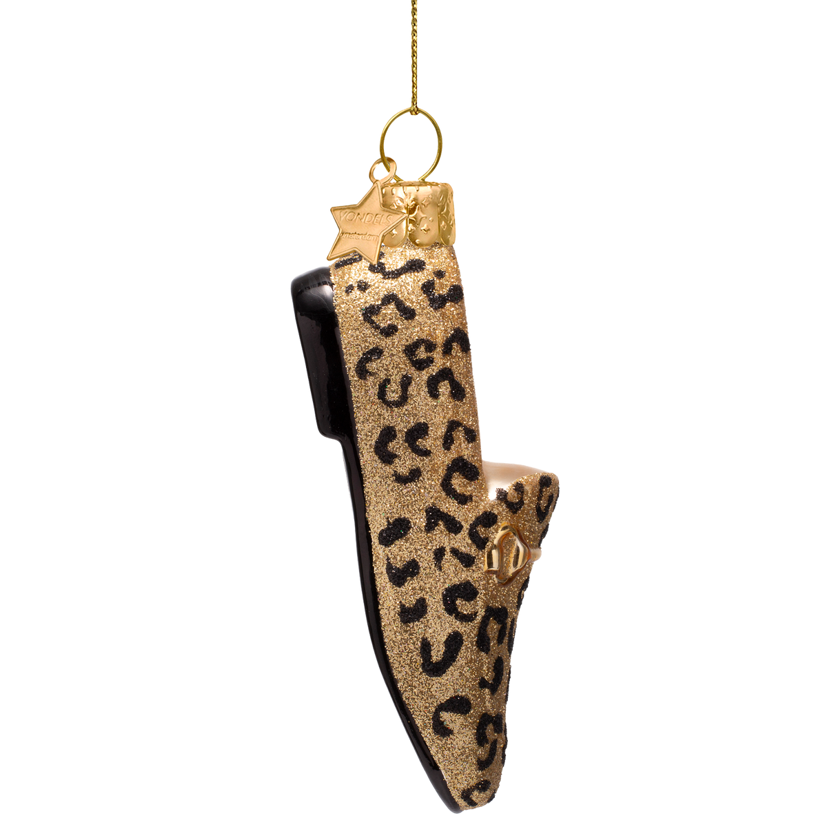 Vondels Kerstbal Panter Loafer – Goud – Glas – 12 cm